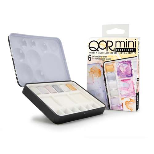 Paintersisters Metallische Aquarellfarben – 24 Halbe Näpfchen Im Metallkasten, Perfekt Für Glanz-Effekte